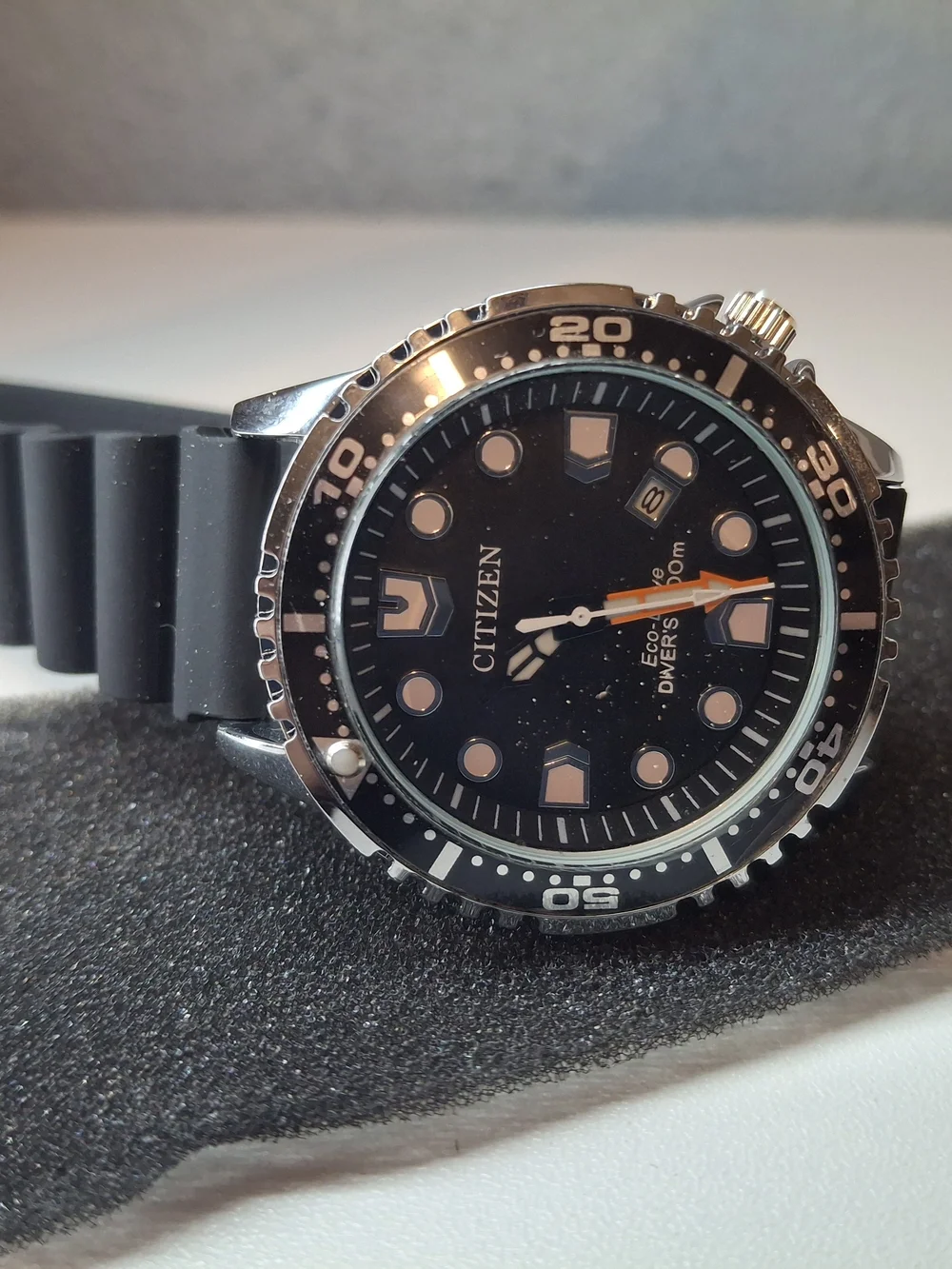 Citizen Men’s Black Diver Swim Watch
